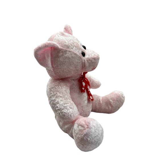 Best Made Toys Pink Valentine Bear Plush 10" Red Heart Bow Stuffed Animal - Picture 4 of 7